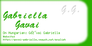 gabriella gavai business card